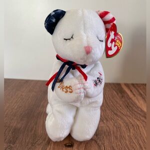 3 FOR $25: Authentic TY Beanie Babies American Blessing the Bear, 2004. NWT